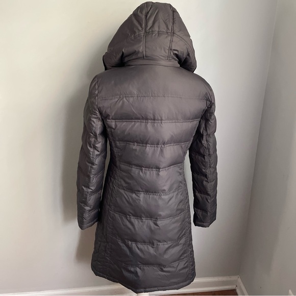 Michael Kors Dark Gray Women’s Hooded Down Coat Size Small - Picture 3 of 10